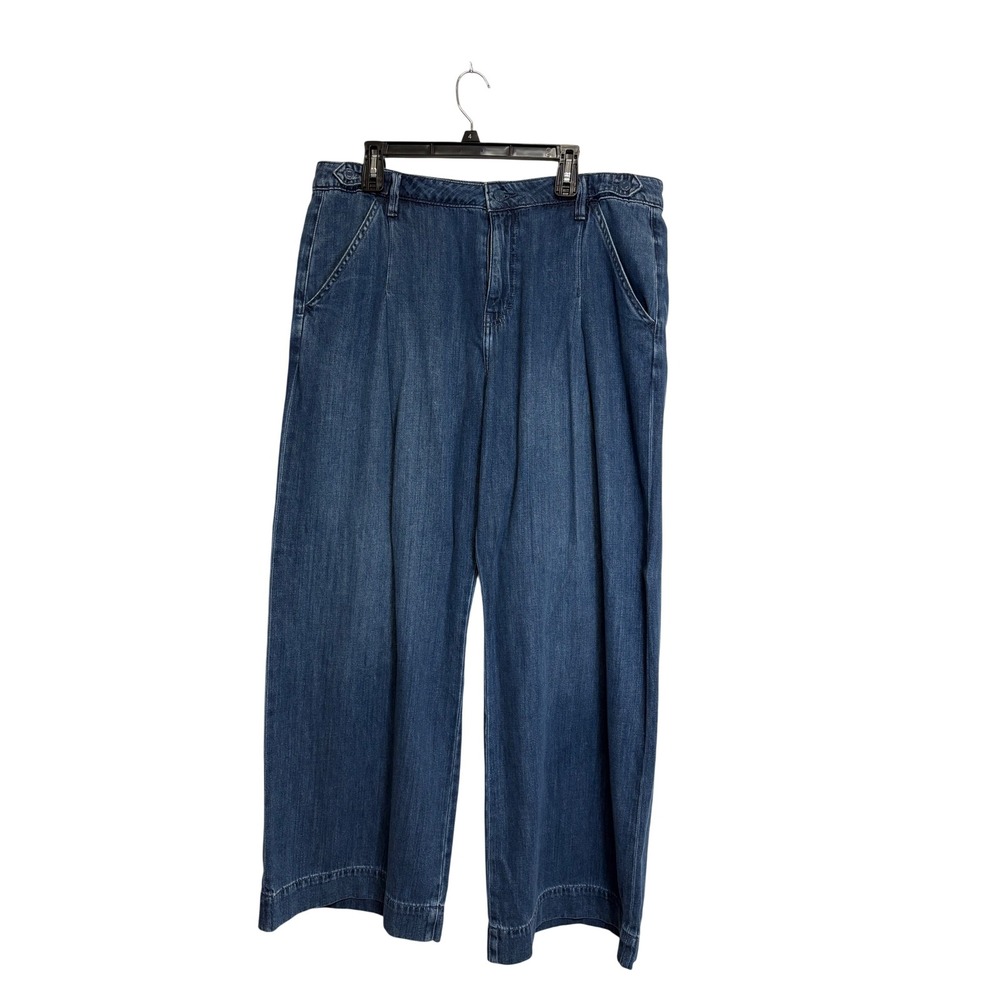 Lucky Brand Dark Wide Leg Woman Jeans Size 16/33